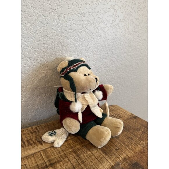 2005 Starbucks Bearista Brown Bear Winter 42nd EDITION 10” Stuffed Teddy - Picture 4 of 10